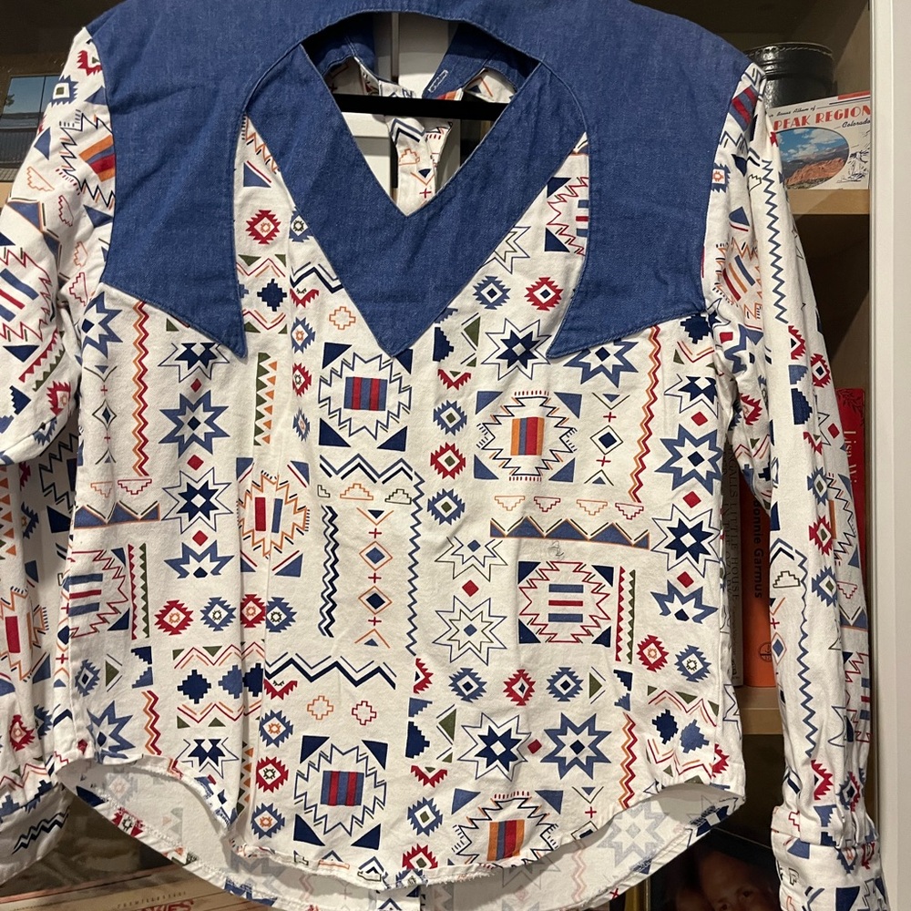 Roper Roughrider Star Pattern Shirt - Picture 3 of 3